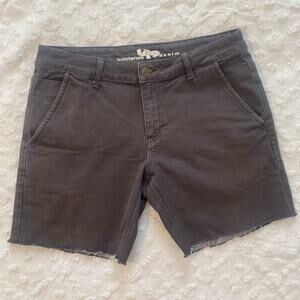Bulletprufe Denim Cut Off Shorts Mens Size 34 Dark Grey Stretch Casual Outdoor